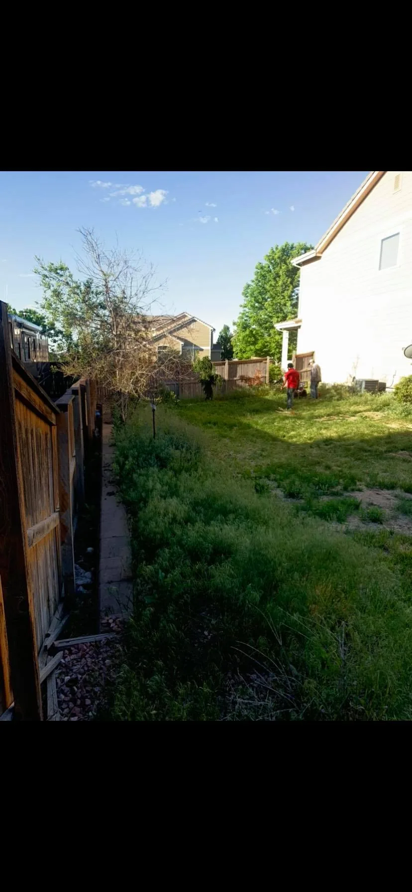Outdoor landscaping project in Denver CO by Flores Sprinkler & Landscape